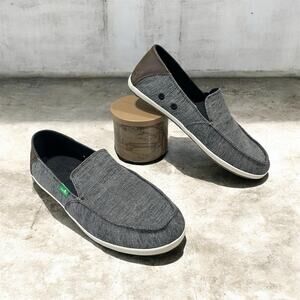 New Without Box Women’s Size 9 Sanuk Casa Slip On Gray w/Brown Heel-Casual Wear